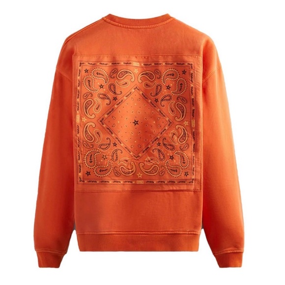 Kith Other - Kith Orange Bandana Crewneck Sweater men’s Xl